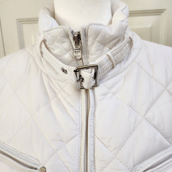 White Lauren Ralph Lauren light puff packable winter jacket, size L - Picture 6 of 16